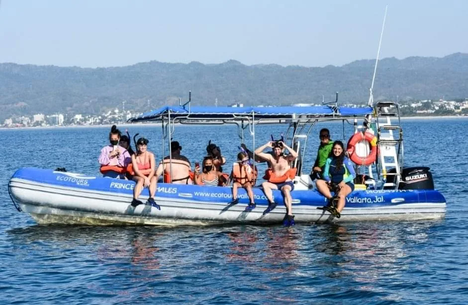 Small Ecotours group getting ready to enter the water