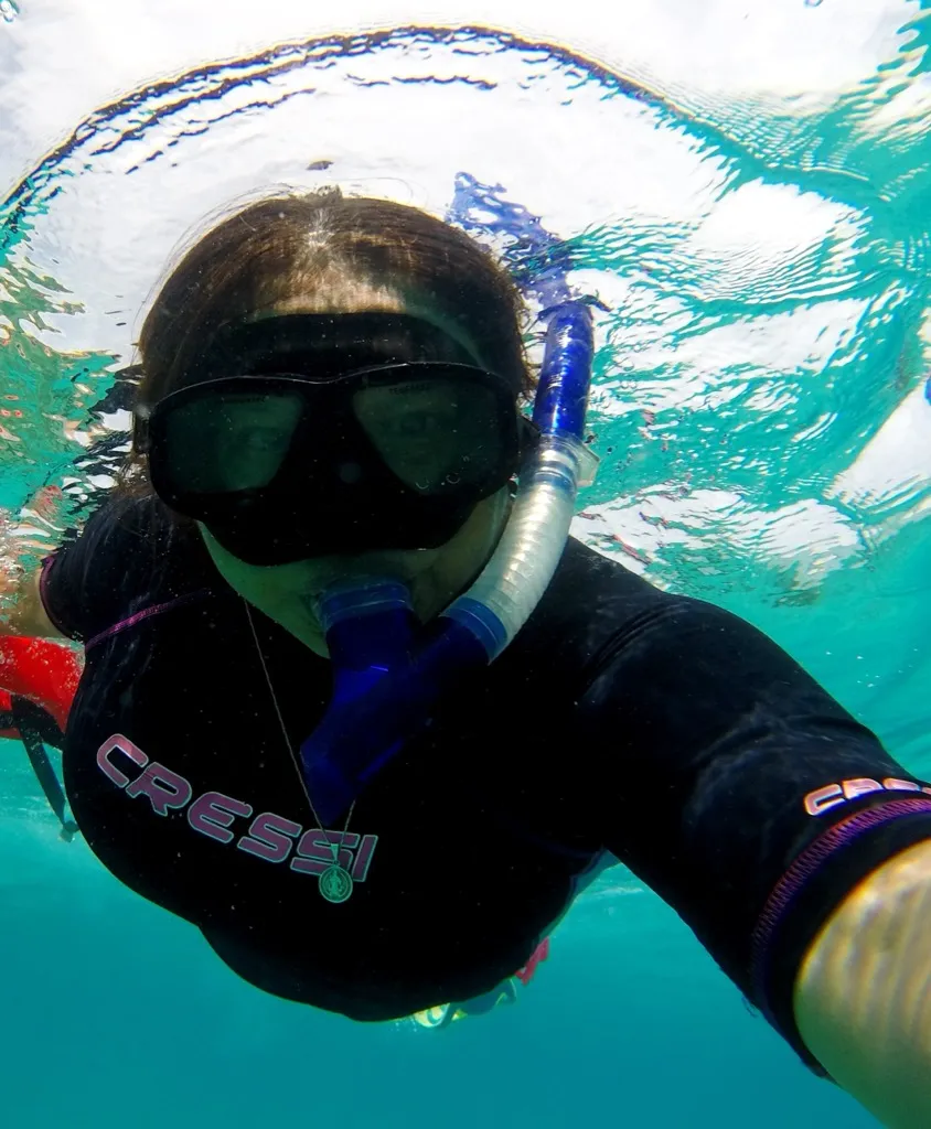 Underwater selfie while snorkeling at Islas Marietas