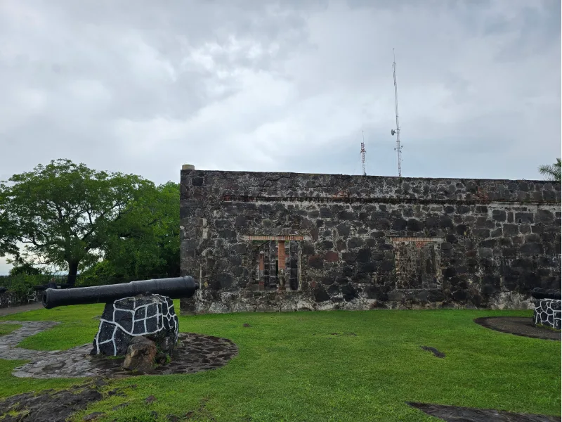Historic fort and cannon at San Blas